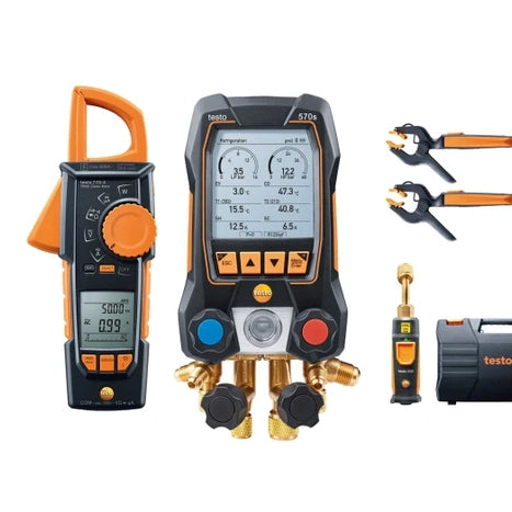 Set de vacío Smart testo 570s con pinza amperimétrica