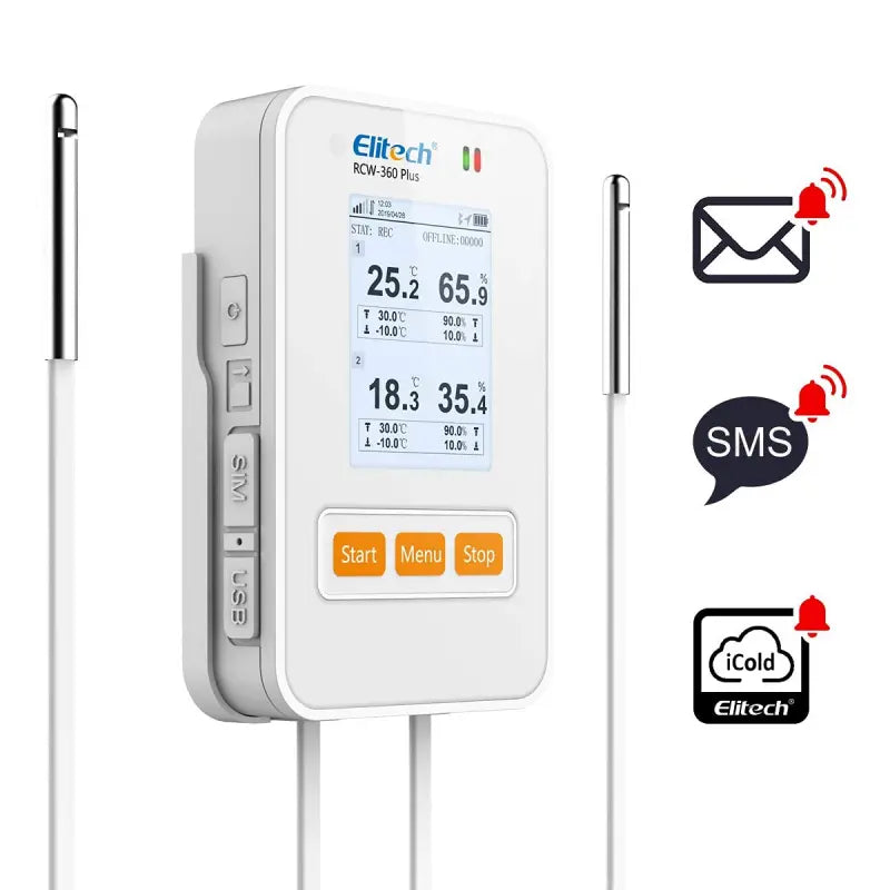 Datalogger de Temp y Humedad Wifi Dual