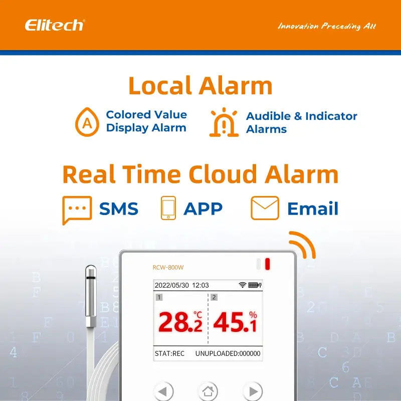 Datalogger Temperatura Humedad WiFi ELITECH