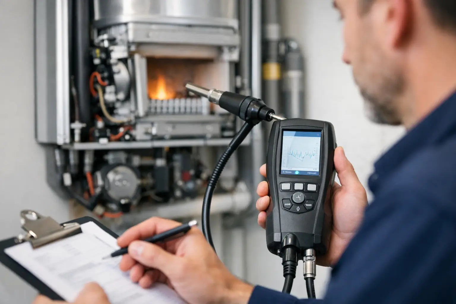 Cómo interpretar análisis de gases de combustión