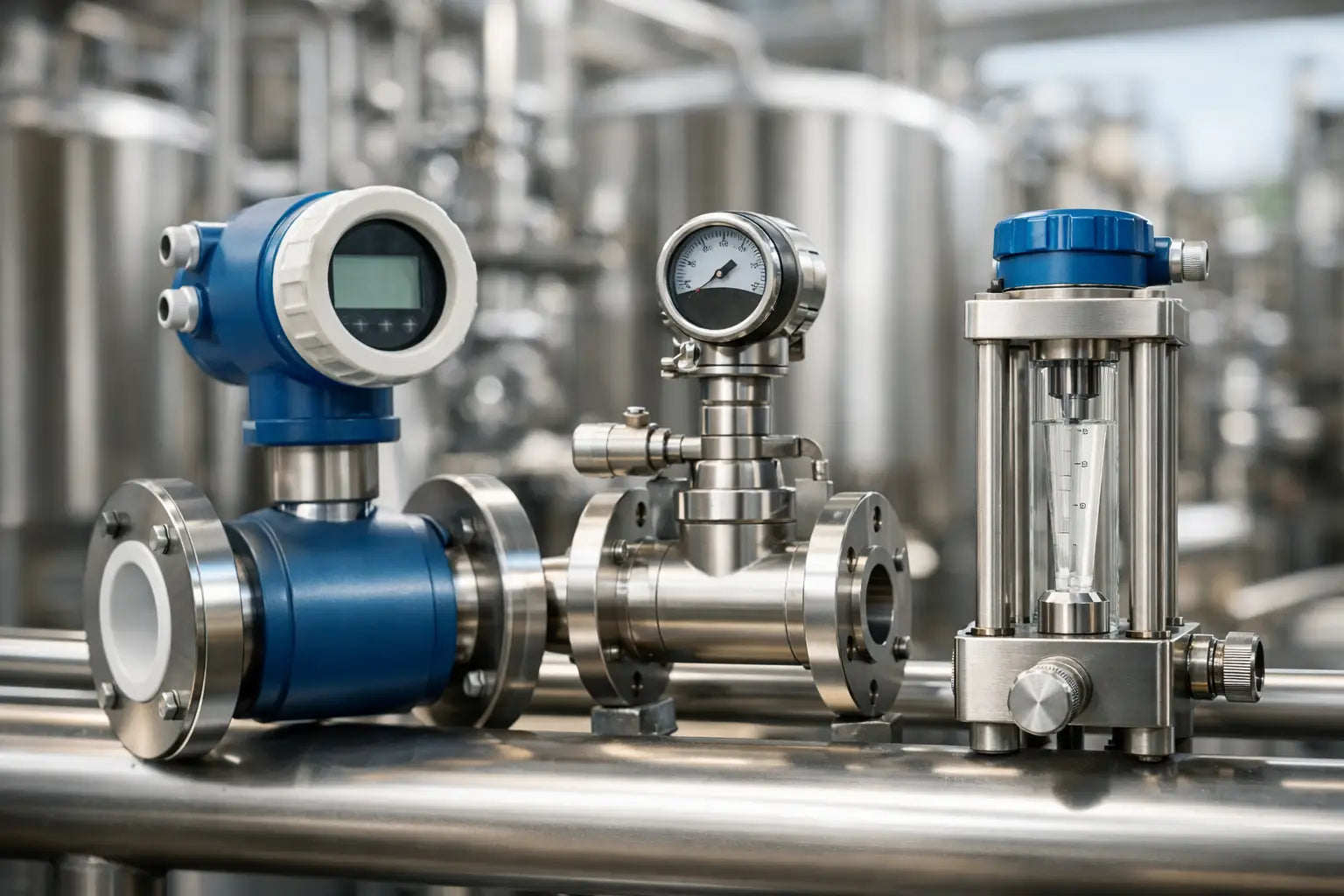 Flujómetros para procesos industriales