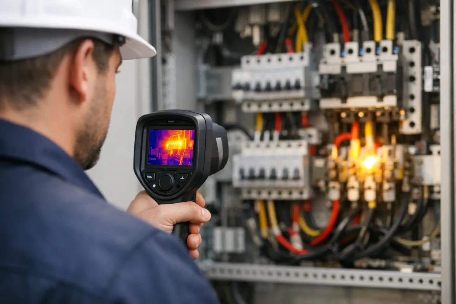 Ejemplo de termografía en tableros eléctricos
