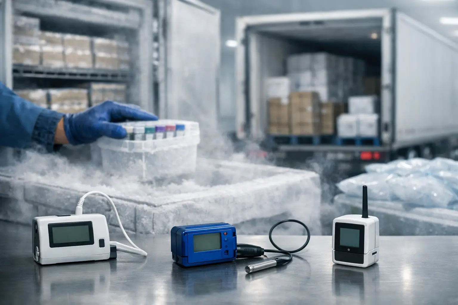 Guía de registradores para cadena fría industrial