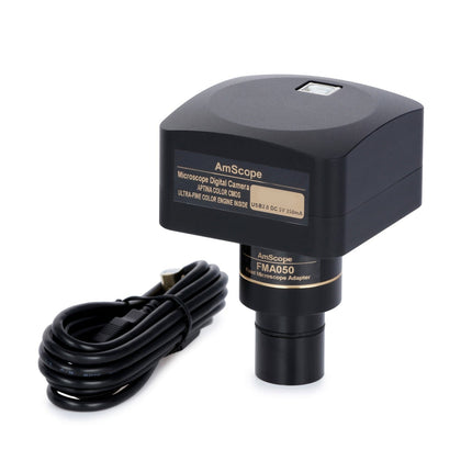 AmScope IN300 Series Inverted Phase-Contrast Biological Trinocular Compound Microscope with 30W Halogen and Optional Digital Camera