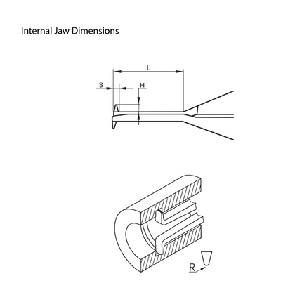 Calibrador interno y externo Fowler