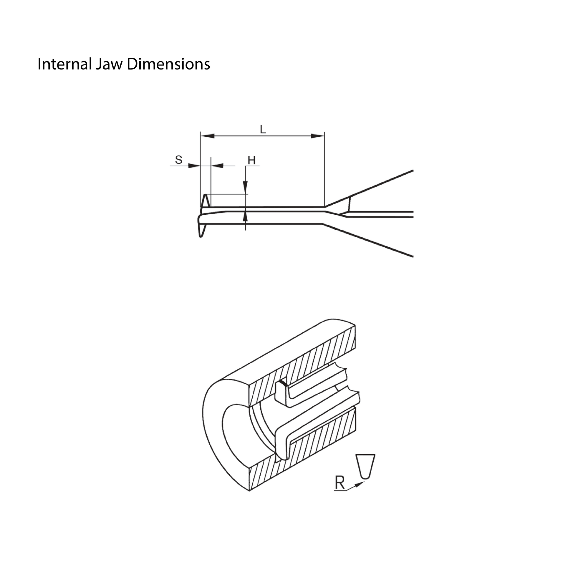 Calibrador interno y externo Fowler