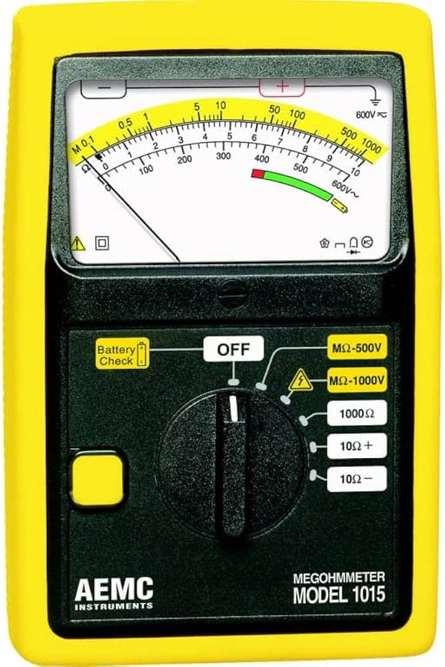 AEMC 1015 - Medidor de Resistencia de Aislamiento analógico de 1000 Vcd