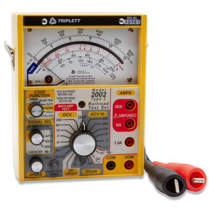 Equipo de prueba para ferrocarriles (filtros de cabina de 100 Hz y 200 Hz)