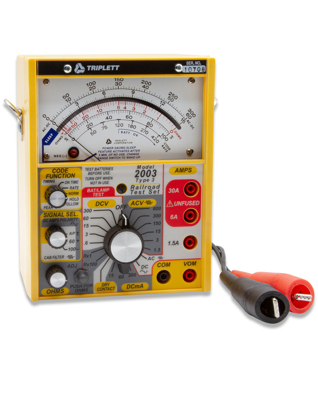 Equipo de prueba para ferrocarriles (filtros de cabina de 60 Hz y 100 Hz)