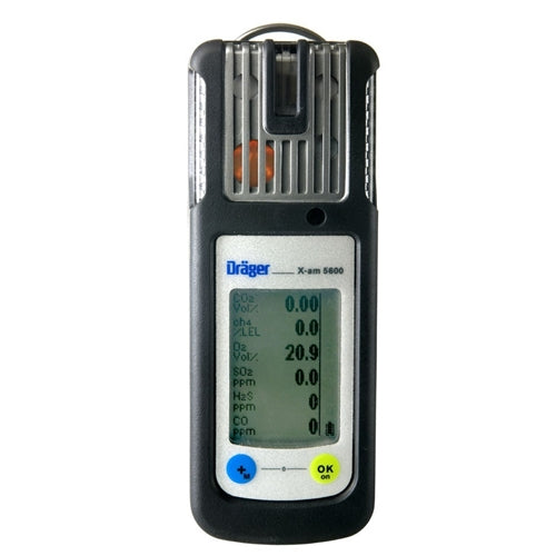 Dräger X-am 5600 Infrared Ex O2 H2S LC CO Alkaline Battery Draeger 4542114