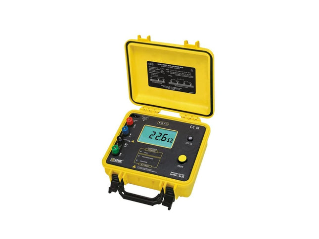 AEMC 4630 - Medidor de Resistencia de Tierra y Resistividad de Terreno, con cables de prueba de 90m
