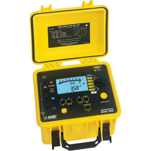 AEMC 5050 - Medidor de Resistencia de Aislamiento (megóhmetro) de 5000 V digital/analógico