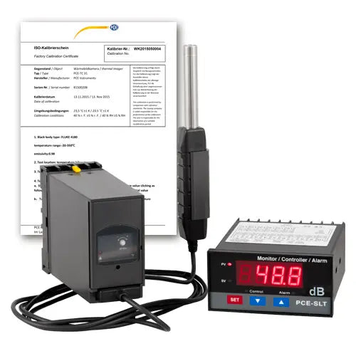 Sonómetro PCE-SLT-ICA incl. certificado de calibración ISO
