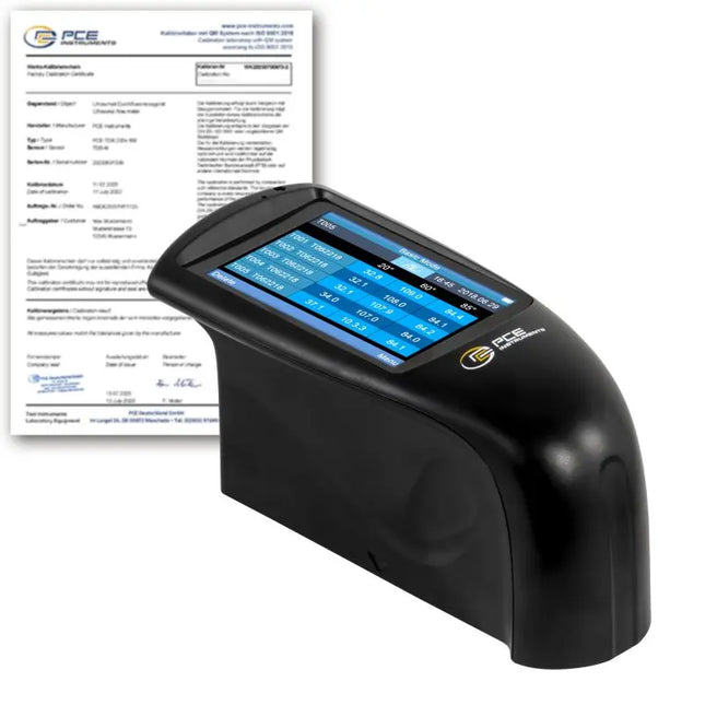 Brillómetro PCE-IGM 100-ICA incl. certificado de calibración ISO
