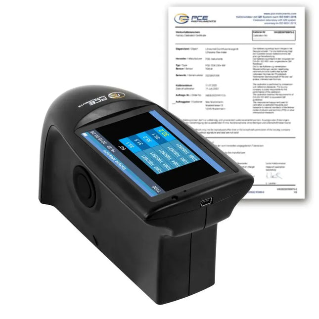 Brillómetro PCE-PGM 60-ICA incl. certificado de calibración ISO