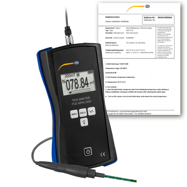 Contador de radiación PCE-MFM 2400-ICA incl. certificado de calibración ISO