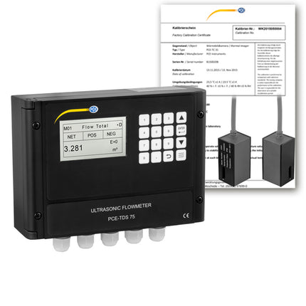 Caudalímetro PCE-TDS 75-ICA incl. certificado de calibración ISO