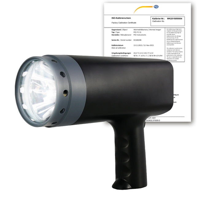 Estroboscopio PCE-OM 15-ICA incl. certificado de calibración ISO