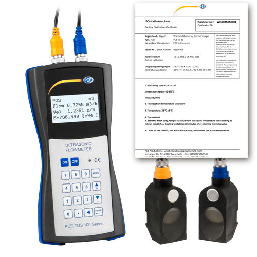 Caudalímetro PCE-TDS 100H-ICA incl. certificado de calibración ISO