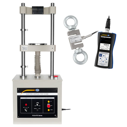 Dinamómetro PCE-MTS500-DFG N 5K-KIT incl. máquina de ensayo