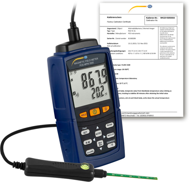 Radiómetro PCE-MFM 3500-ICA incl. certificado de calibración ISO