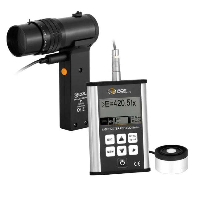 Luxómetro PCE-LMD 200LD-KIT con sonda luminancia incluida