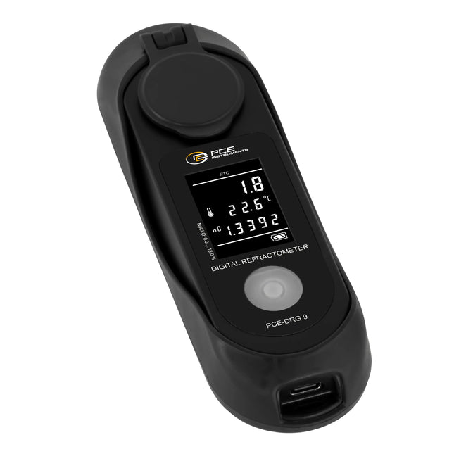 Refractómetro PCE-DRG 9 para hipoclorito de sodio