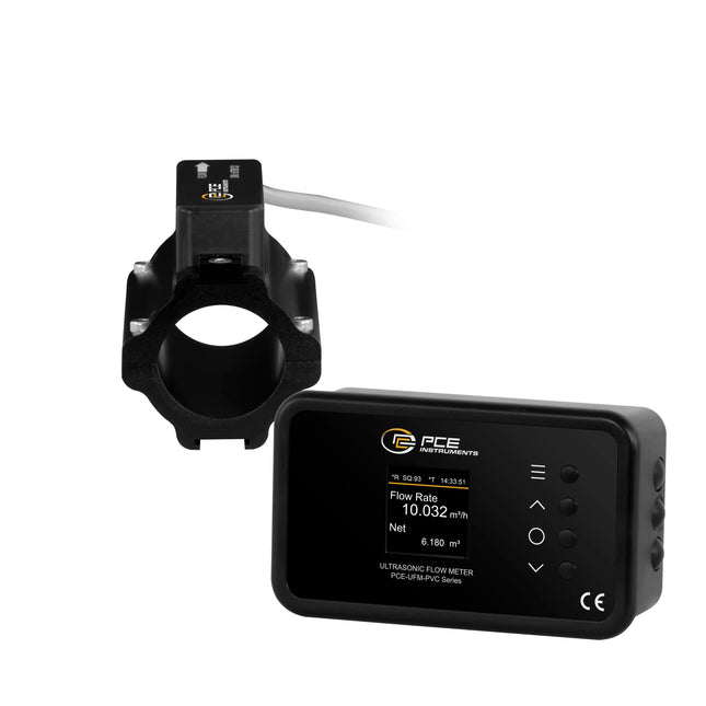Caudalímetro ultrasónico de instalación fija PCE-UFM 32PVC