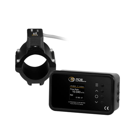 Caudalímetro ultrasónico de instalación fija PCE-UFM 40PVC