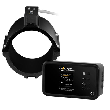 Caudalímetro ultrasónico de instalación fija PCE-UFM 80PVC