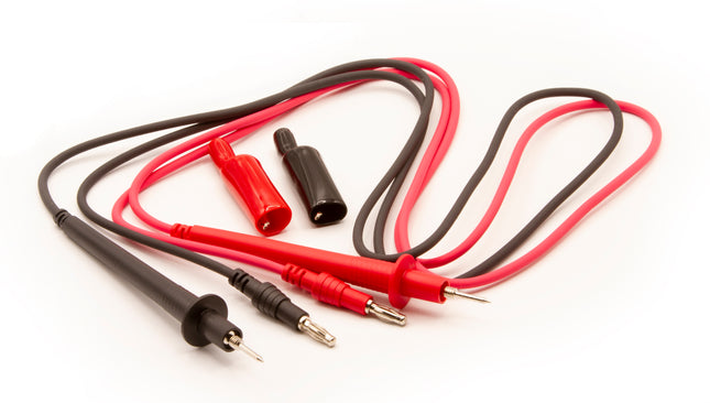 Cables de prueba universales de 48" con pinzas de cocodrilo atornilladas aisladas