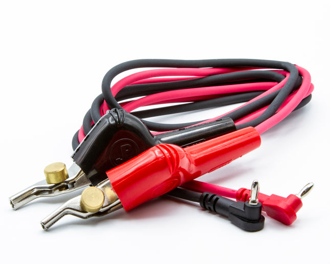 Cables de prueba universales de conector banana mini a base de clavos en ángulo