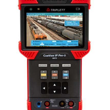 Comprobador de cámaras IP, AHD, TVI y CVI CamView IP Pro-D 8073