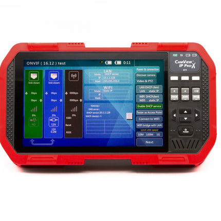 Comprobador de cámara de seguridad CamView IP Pro-X de 7" con Wifi