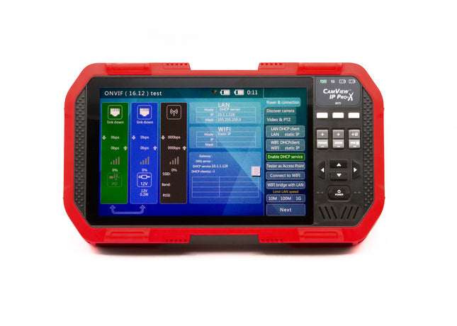 Comprobador de cámara de seguridad CamView IP Pro-X de 7" con Wifi