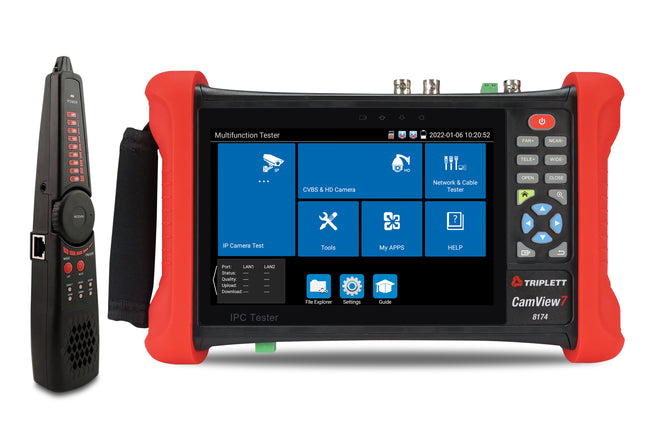 Comprobador de cámara CamView 7 con analizador de espectro 2.4G