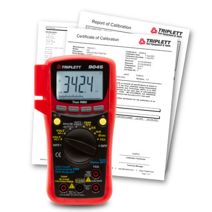 Multímetro 9045 con Certificado de Trazabilidad al N.I.S.T.