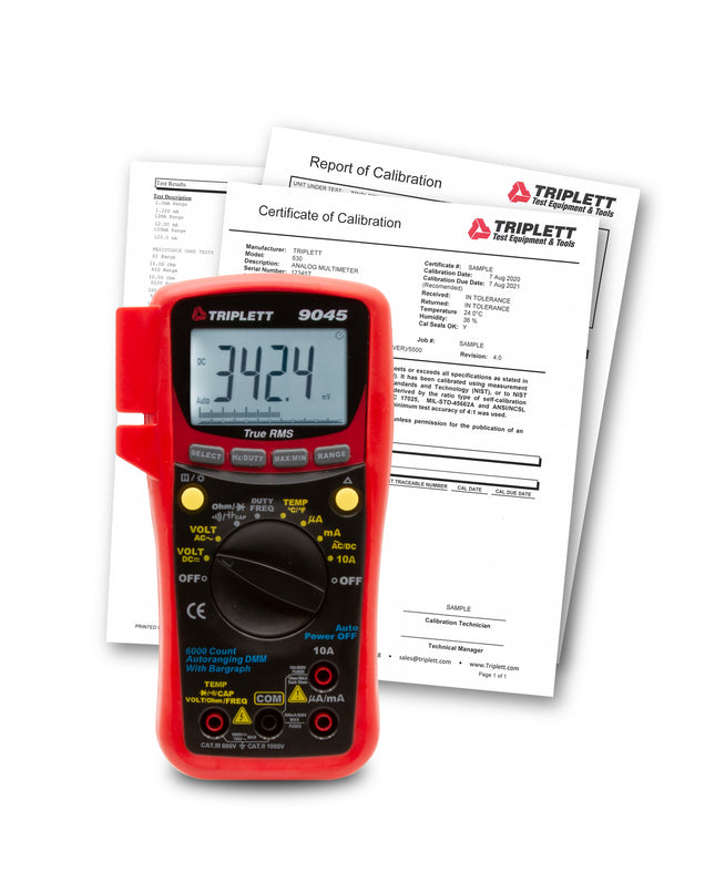 Multímetro 9045 con Certificado de Trazabilidad al N.I.S.T.
