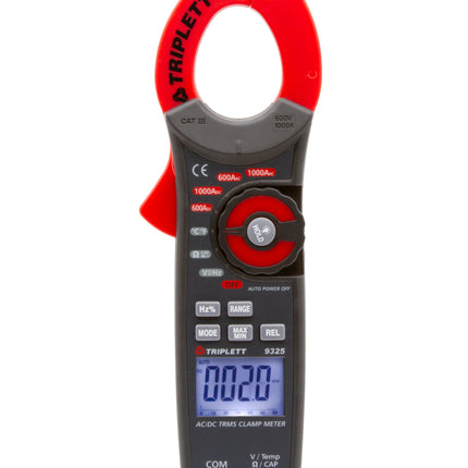 Pinza amperimétrica de verdadero valor eficaz de 1000 A CA/CC