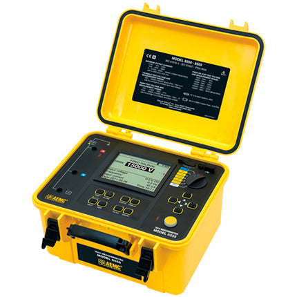 6555 - Medidor digital de resistencia de aislamiento (megóhmetro) de 15 000 V, marca AEMC