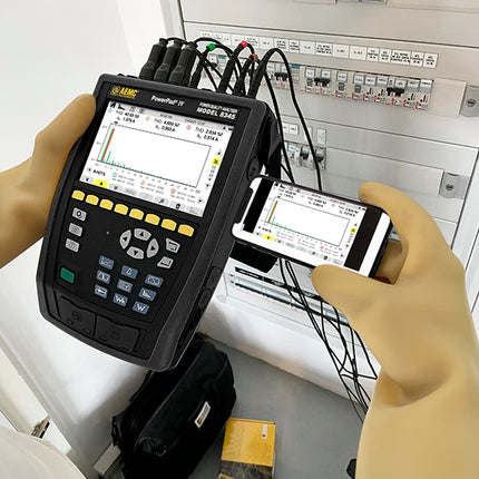 8345 - Analizador trifásico de calidad de la energía Clase A, PowerPad IV, marca AEMC