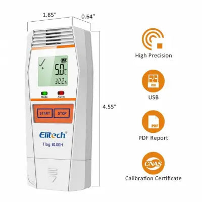 Datalogger Temperatura y Humedad Bluetooth Elitech B100H
