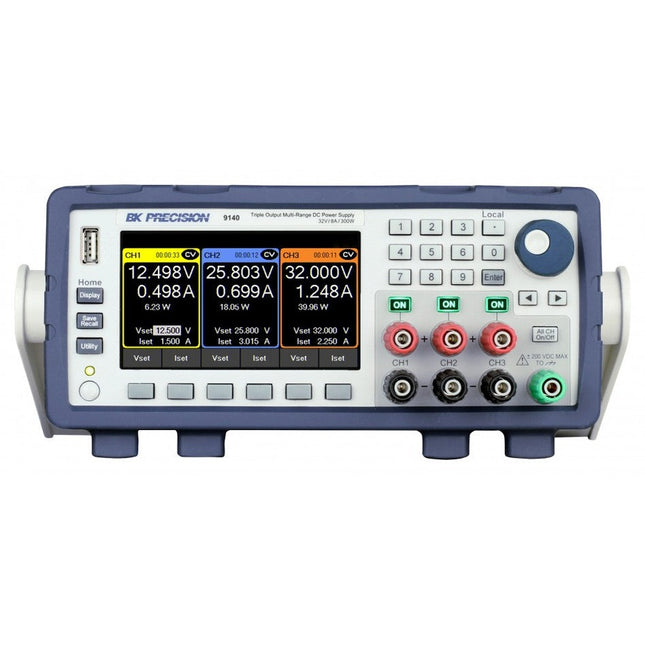 BK Precision 9140-GPIB Fuente de poder DC Triple 300W/32V/8A con GPIB