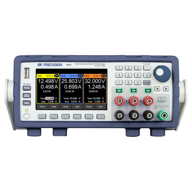BK Precision 9141-GPIB Fuente de poder DC Triple 300W/60V/4A con GPIB