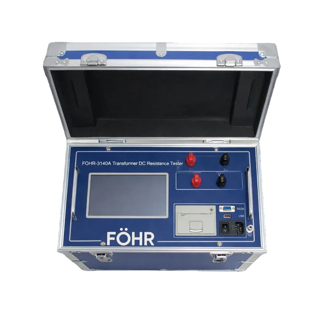 FÖHR-3140A Probador de resistencia de bobinado, Ohmímetro para transformadores, medidor de resistencia de CC 40A