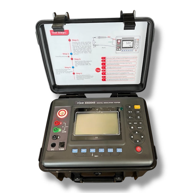 FÖHR ES3045 5 KV Medidor de Aislamiento Megometro Digital-Calibracion PJLA/ISO disponible