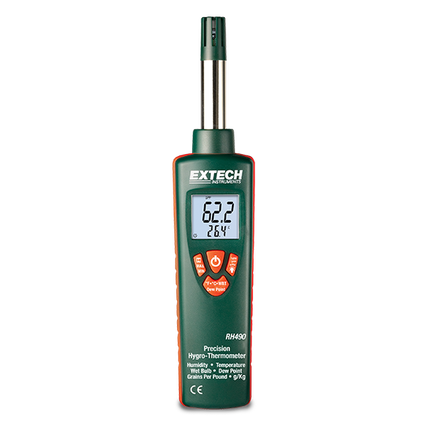 Higrotermómetro Extech RH490 Precisión