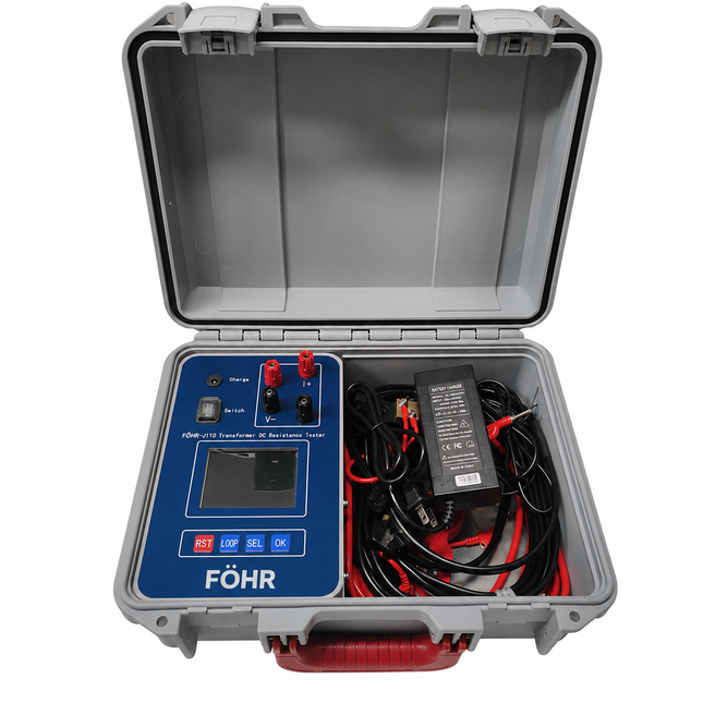 FÖHR-J110 Medidor de resistencia de bobinado de transformador de 10 A