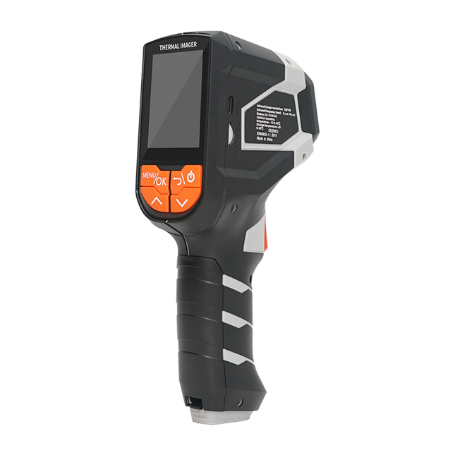 FÖHR T-05 Thermal Imager Cámara termográfica industrial para medición de temperatura USB, IP65, pantalla LCD.
