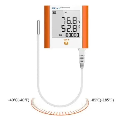 Datalogger de Temperatura y Humedad GSP-8 con Pantalla LCD